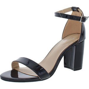 Bandolino Womens Armory Navy Patent Ankle Strap Dressy Heels Shoes NWT